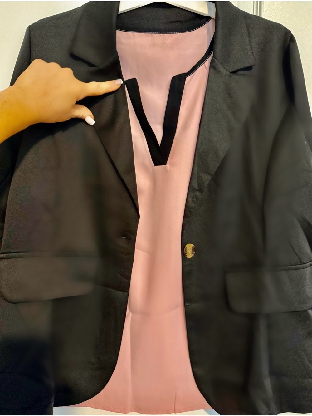 XL Lightweight Jacket Combo with sleeveless blouse